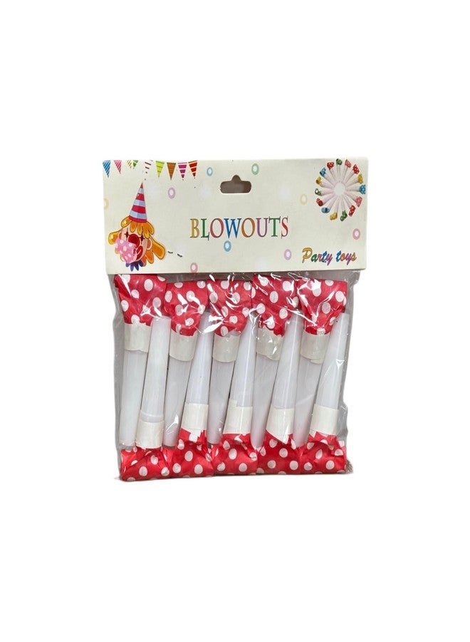 Picfest Kid, Adult Pack of 12 Party Halloween Blowouts Blow Horns Colorful Noisemakers | Whistles Toys for Party | Foil Fringe Party Blowouts|Multicolor - Image 1